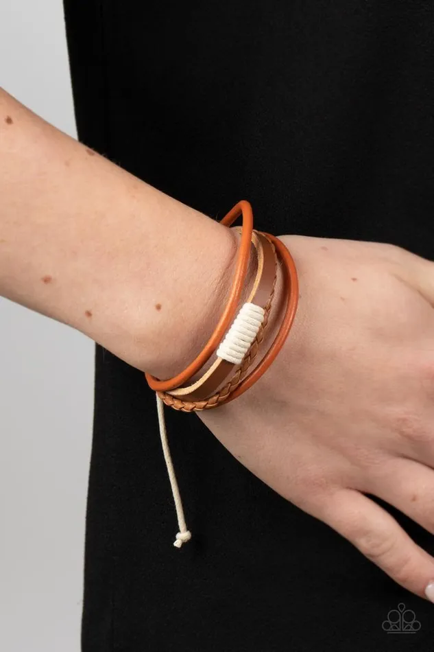 Bracelets Paparazzi Jewelry Paparazzi Bracelet Trail Scout Orange