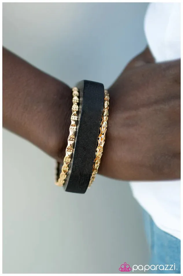 Bracelets Paparazzi Jewelry Paparazzi Bracelet WOODnt Be Caught Dead Black