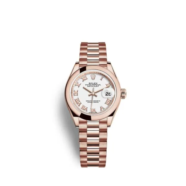 Bracelets Rolex Rolex Lady Datejust 28mm Ref 2791650021 White Dial 18K Rose Gold President Bracelet Womens Watch Bracelets Rolex Rolex Lady Datejust 28mm Ref 2791650021 White Dial 18K Rose Gold President Bracelet Womens Watch