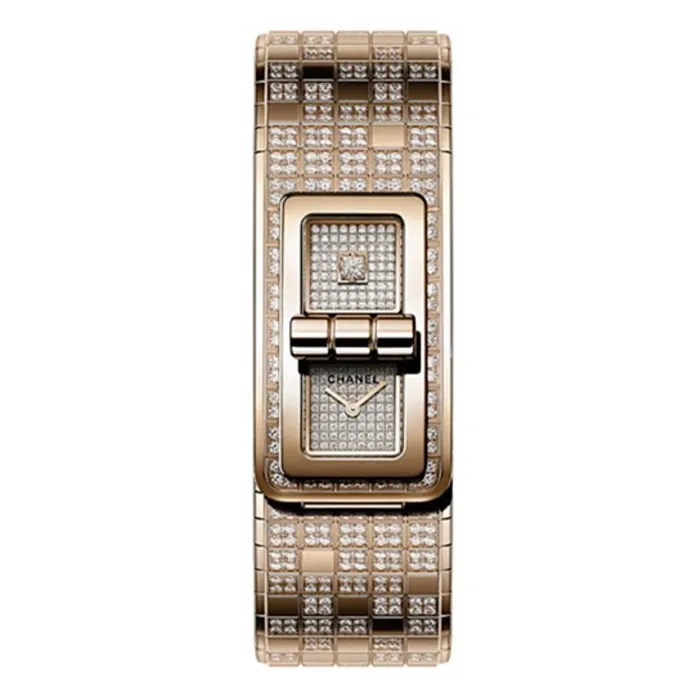 Chanel Code Coco 381mm Watch Ref H6369 Pave Diamond Dial Diamond Bezel 18K Beige Gold Diamond Case Chanel PreStyled Sets Chanel Code Coco 381mm Watch Ref H6369 Pave Diamond Dial Diamond Bezel 18K Beige Gold Diamond Case Chanel PreStyled Sets