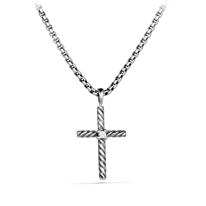 David Yurman Diamond Cross Necklace David Yurman Necklaces