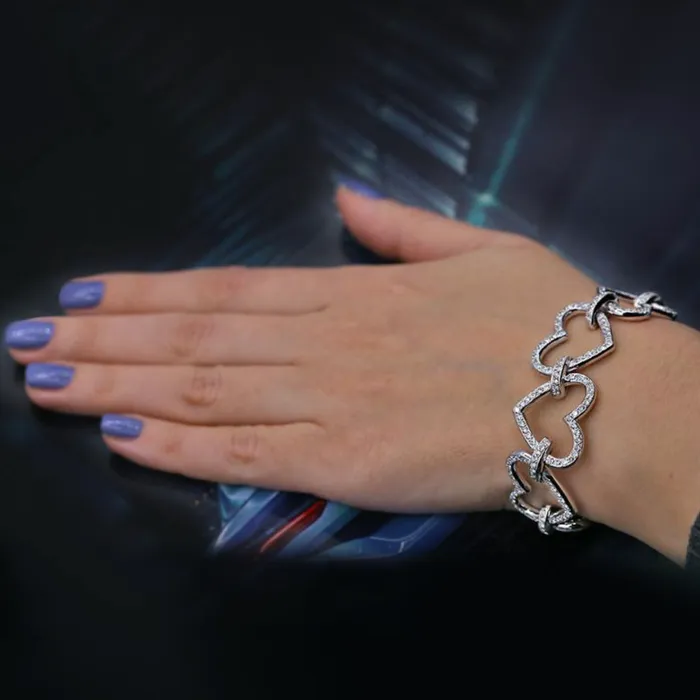 Diamond Source NYC Bracelets Fashion Heart Shape Diamond Bracelet BR4565000