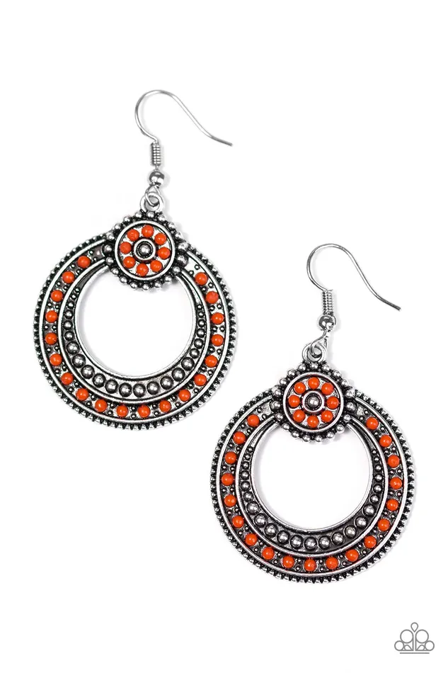 Earrings Paparazzi Earring Colorful Coasts Orange Paparazzi Jewelry
