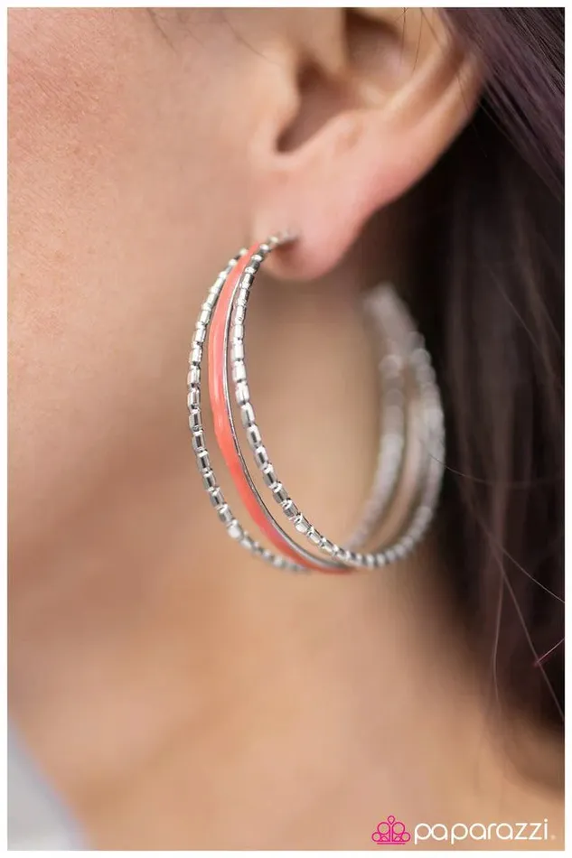 Earrings Paparazzi Earring Its 5 O Clock Somewhere Orange Paparazzi Jewelry