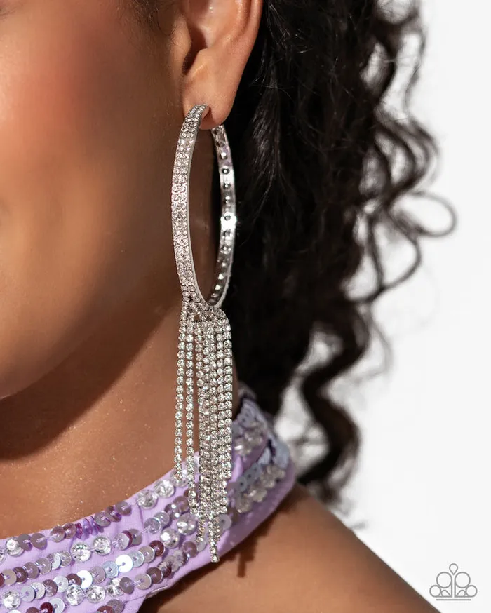 Earrings Paparazzi Earring JawDropping Jubilee white Paparazzi Jewelry