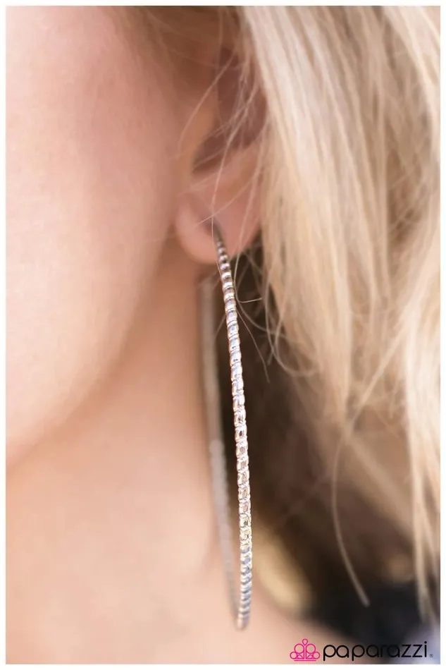 Earrings Paparazzi Earring The Major Leagues Silver Paparazzi Jewelry