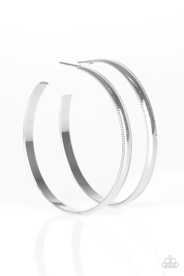 Earrings Paparazzi Jewelry Paparazzi Earring Beverly Hills Hoop Silver