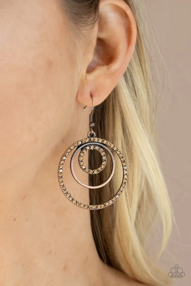 Earrings Paparazzi Jewelry Paparazzi Earring Bodaciously Bubbly Copper