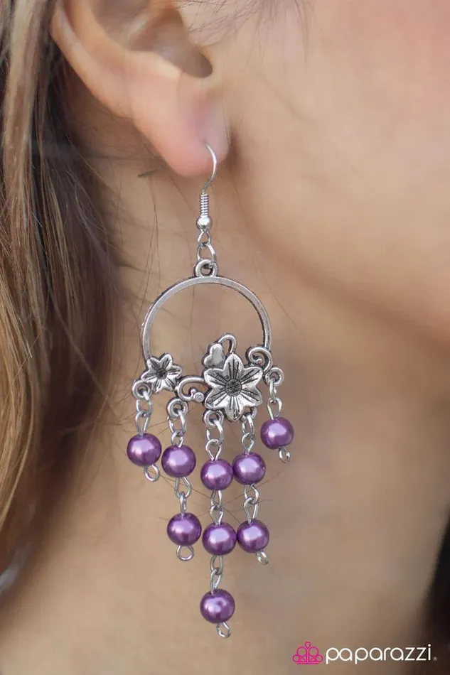Earrings Paparazzi Jewelry Paparazzi Earring Caribbean Paradise Purple