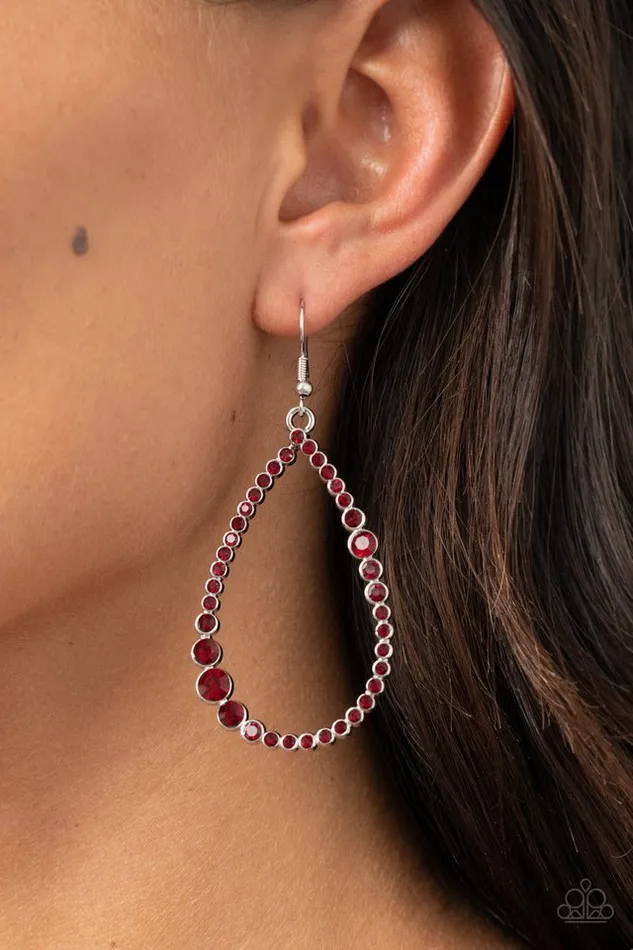 Earrings Paparazzi Jewelry Paparazzi Earring Diva Dimension Red
