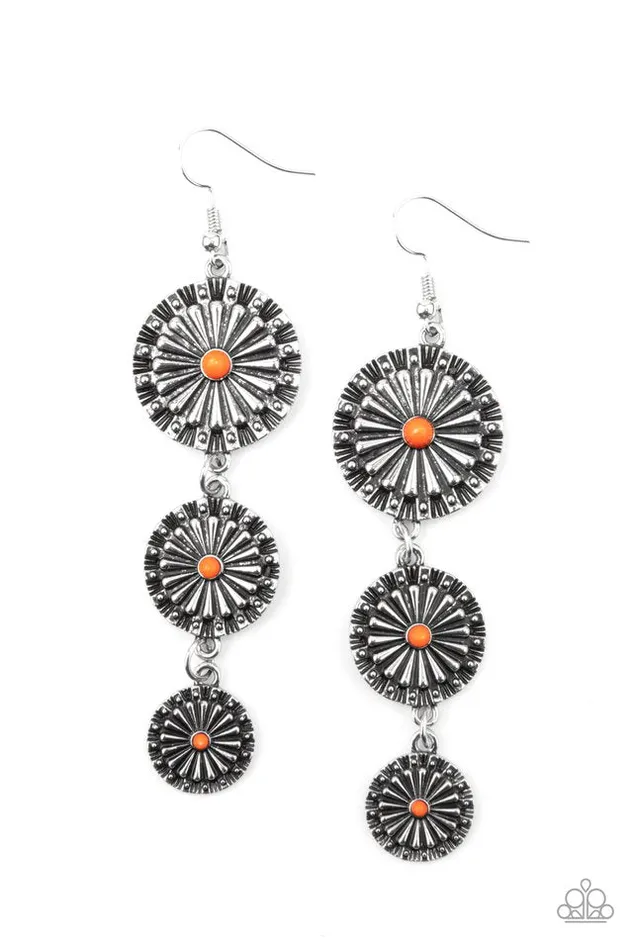 Earrings Paparazzi Jewelry Paparazzi Earring Festively Floral Orange Earrings Paparazzi Jewelry Paparazzi Earring Festively Floral Orange