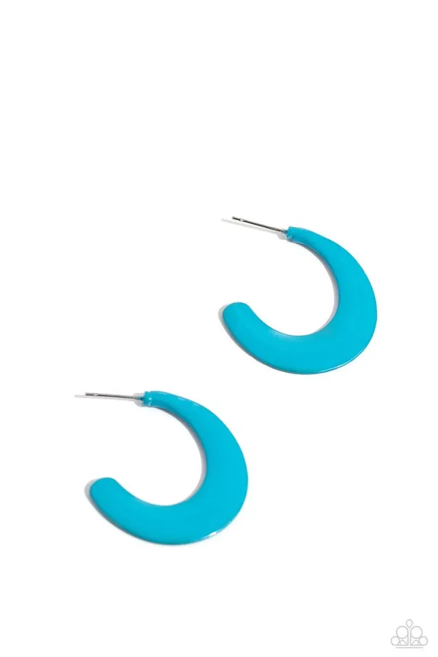 Earrings Paparazzi Jewelry Paparazzi Earring FunLoving Feature Blue