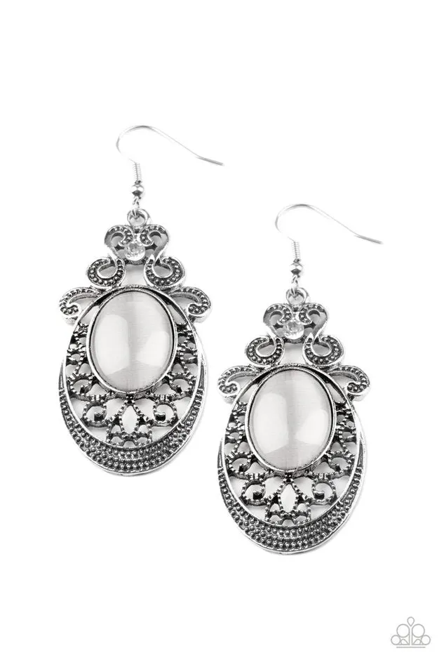 Earrings Paparazzi Jewelry Paparazzi Earring Garden Gondola Ride White Earrings Paparazzi Jewelry Paparazzi Earring Garden Gondola Ride White