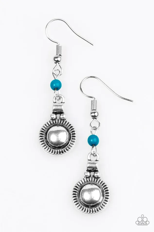Earrings Paparazzi Jewelry Paparazzi Earring Santa Fe Sunrise Blue