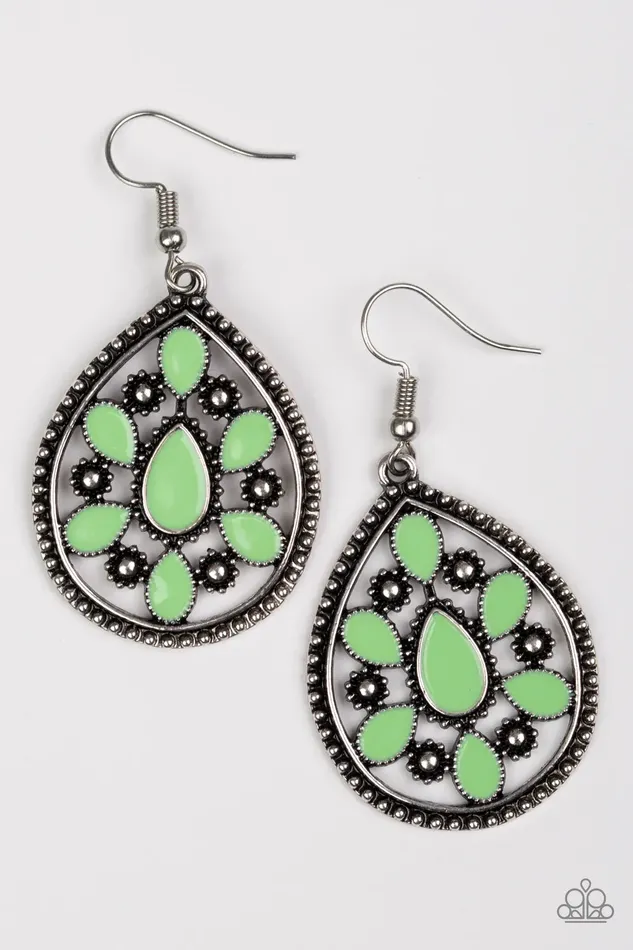 Earrings Paparazzi Jewelry Paparazzi Earring Spring Arrival Green
