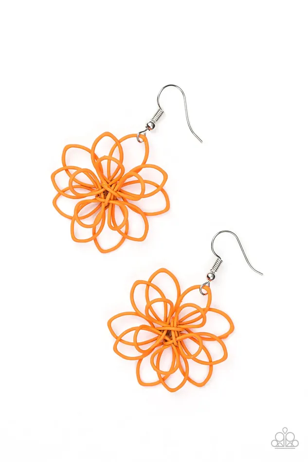 Earrings Paparazzi Jewelry Paparazzi Earring Springtime Serenity Orange