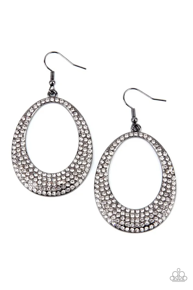 Earrings Paparazzi Jewelry Paparazzi Earring Storybook Bride Black