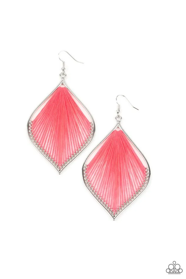 Earrings Paparazzi Jewelry Paparazzi Earring String Theory Pink