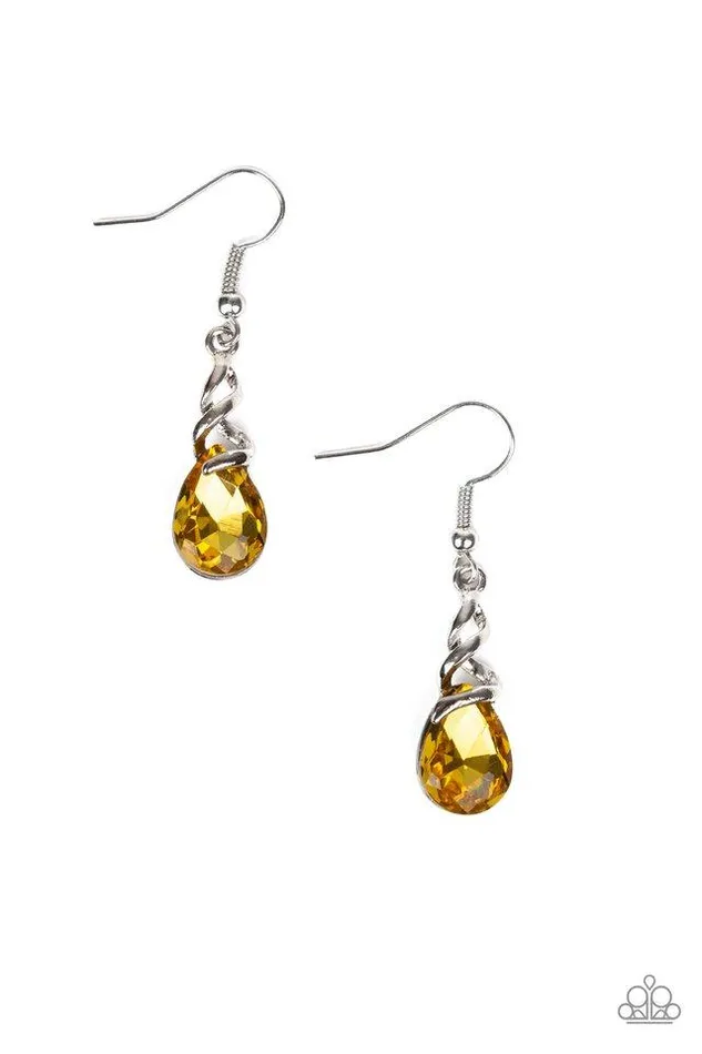 Earrings Paparazzi Jewelry Paparazzi Earring Totally Timeless Yellow