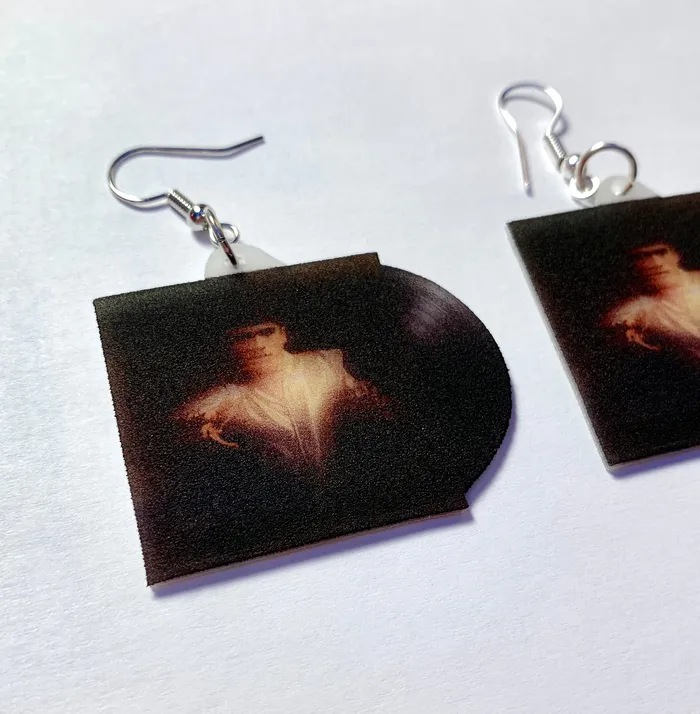 Earrings Sam Makes Things Declan McKenna Zeros Vinyl Album Handmade Earrings
