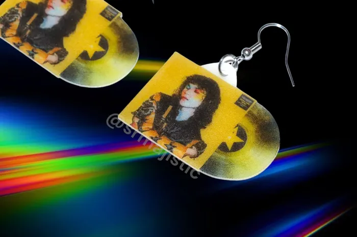 Earrings Sam Makes Things READY TO SHIP Conan Gray Found Heaven Vinyl Handmade Earrings