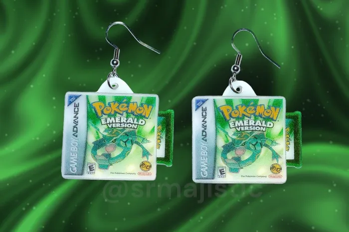 Earrings Sam Makes Things READY TO SHIP Pokmon Game Boy Advance Ruby Sapphire and Emerald 2D Game Detailed Handmade Earrings Earrings Sam Makes Things READY TO SHIP Pokmon Game Boy Advance Ruby Sapphire and Emerald 2D Game Detailed Handmade Earrings