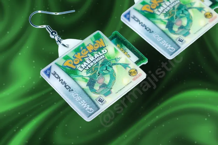 Earrings Sam Makes Things READY TO SHIP Pokmon Game Boy Advance Ruby Sapphire and Emerald 2D Game Detailed Handmade Earrings Earrings Sam Makes Things READY TO SHIP Pokmon Game Boy Advance Ruby Sapphire and Emerald 2D Game Detailed Handmade Earrings