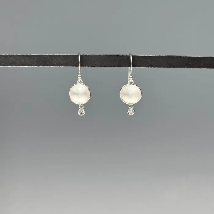 Earrings Sarah Richardson Jewelry Dishy Zircon Charm Earrings in Sterling Silver