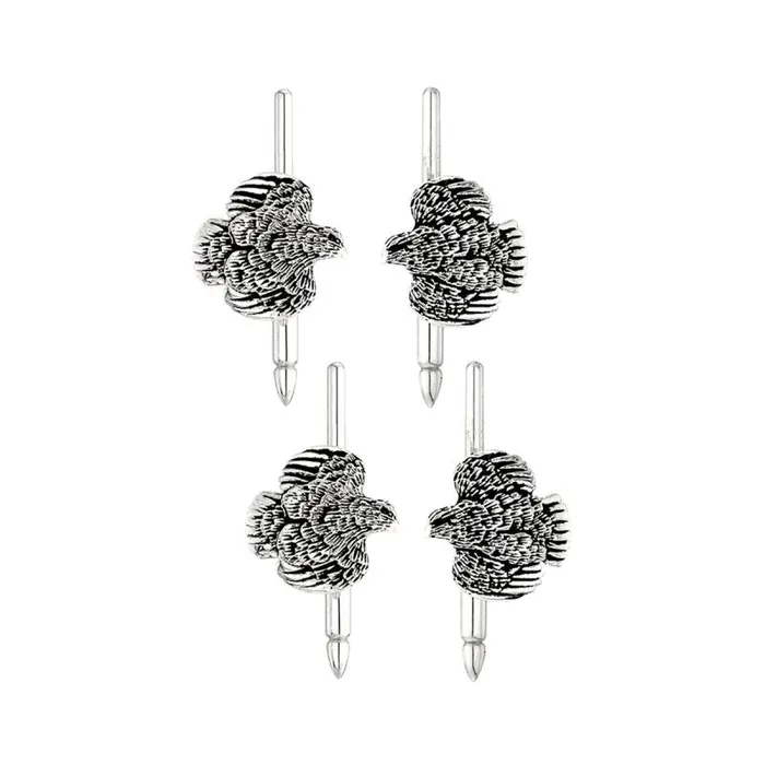Grainger McKoy Sterling Silver Quail Stud Set Grainger McKoy Earrings