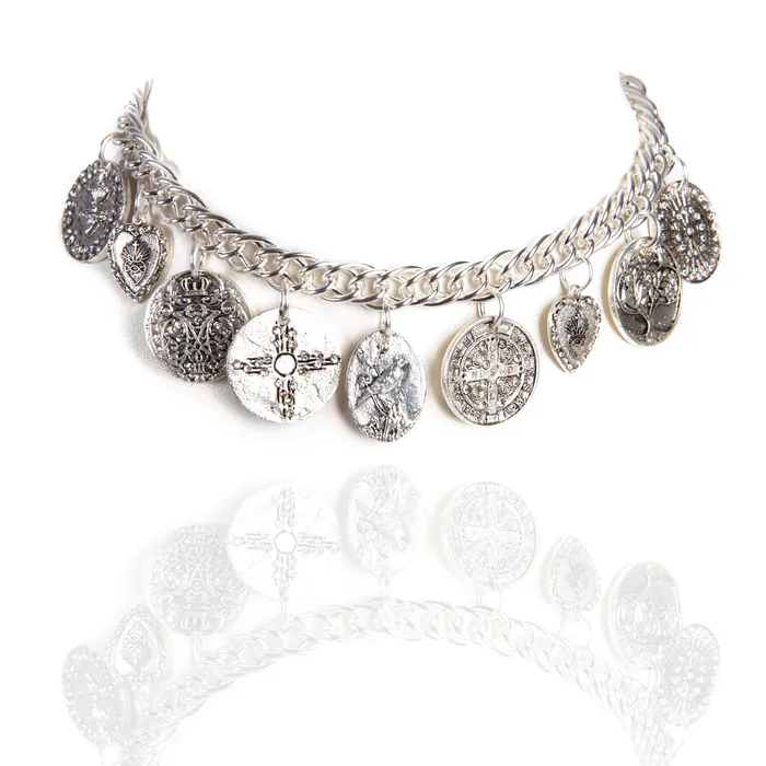 Iconic Relic Charm Necklace Virgins Saints Angels Necklaces