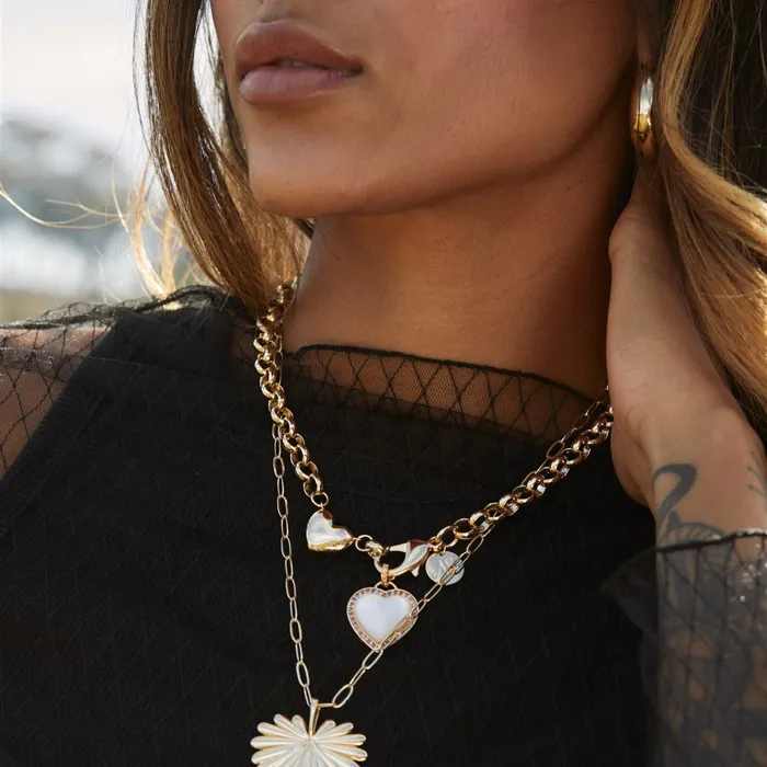 Jane Win A Little Bit of LOVE Rolo Chain Jane Win Necklaces