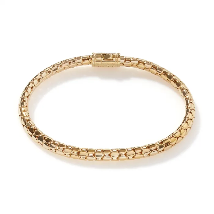 John Hardy Dot 18K Yellow Gold Diamond Pave Bracelet John Hardy Bracelets