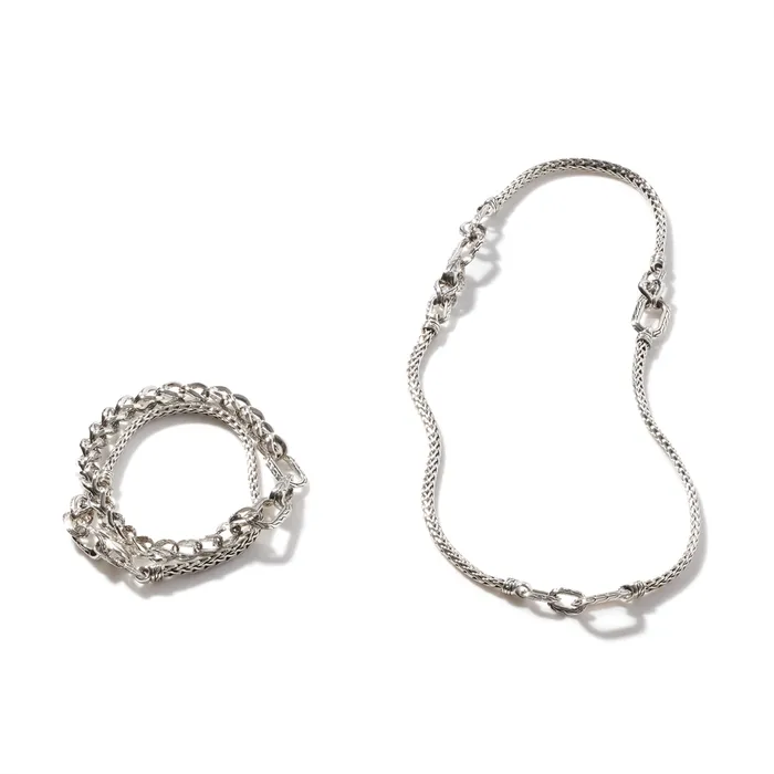 John Hardy John Hardy Asli Classic Chain Silver Slim Link Chain Sautoir Necklace Necklaces