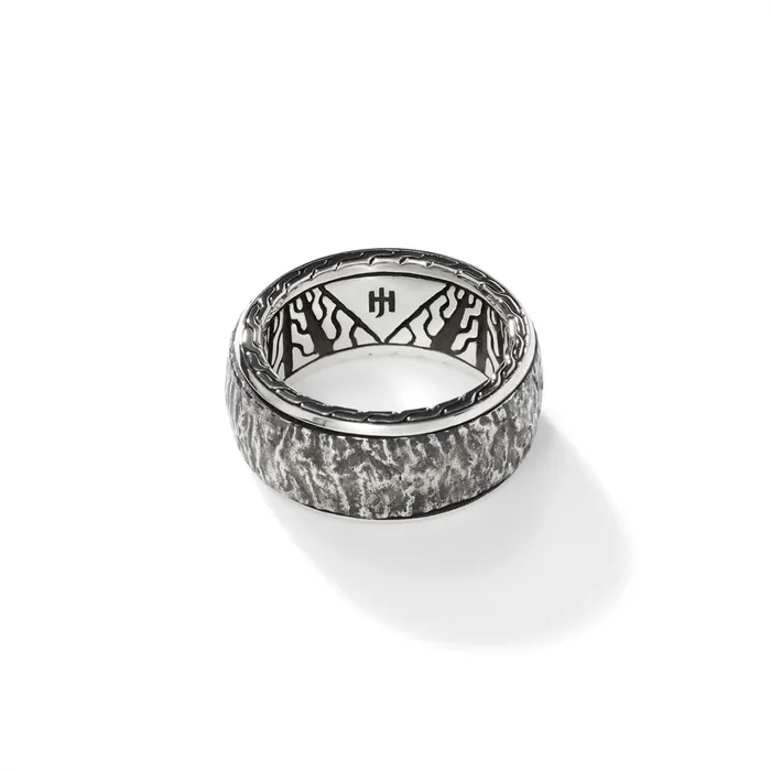 John Hardy Mens Classic Chain Sterling Silver 10mm Band Ring John Hardy Rings