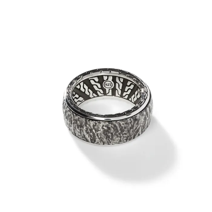 John Hardy Mens Classic Chain Sterling Silver 10mm Band Ring John Hardy Rings