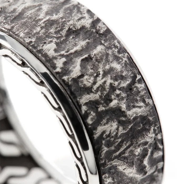 John Hardy Mens Classic Chain Sterling Silver 10mm Band Ring John Hardy Rings