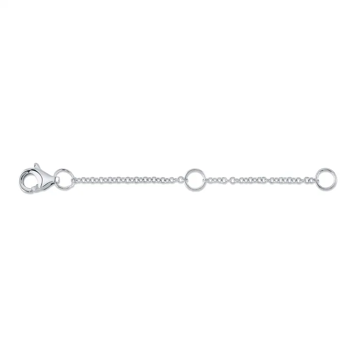 Meierotto Jewelers Necklaces 14K White Gold Jump Ring Necklace Extender with Lobster