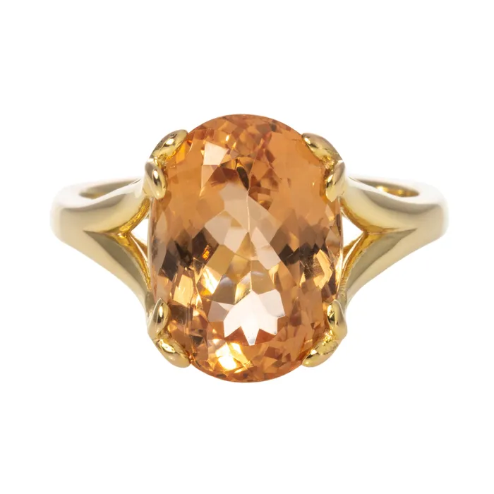 Mini Collection Rings Imperial Topaz 14K Gold River Ring