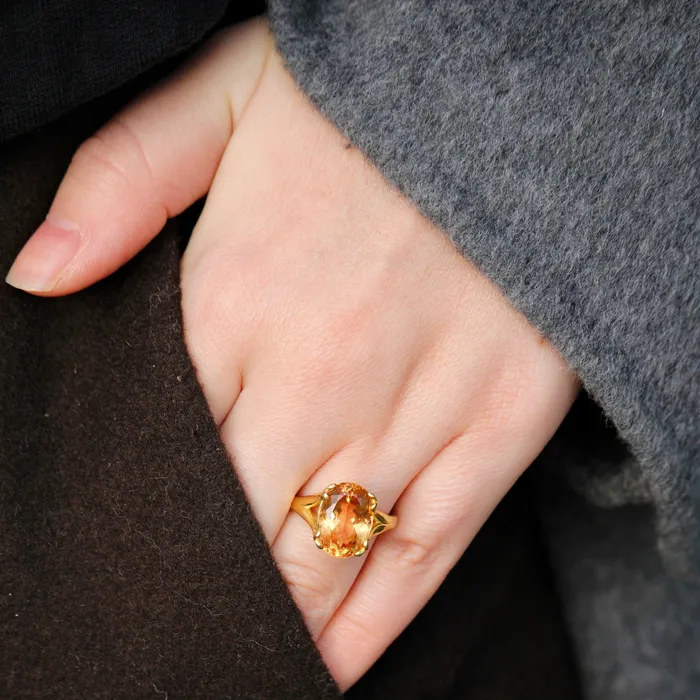 Mini Collection Rings Imperial Topaz 14K Gold River Ring