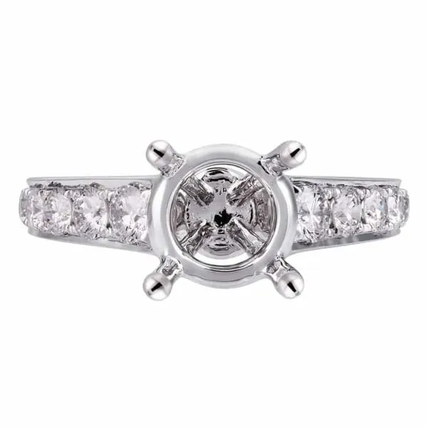 Modern feminine design sparkling white gold engagement ring with 70ctw diamonds KR08340XD200A Diamond Source NYC Rings Modern feminine design sparkling white gold engagement ring with 70ctw diamonds KR08340XD200A Diamond Source NYC Rings