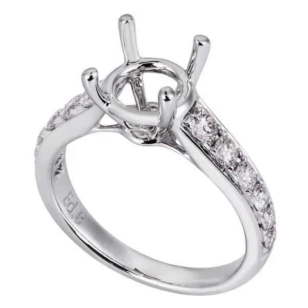 Modern feminine design sparkling white gold engagement ring with 70ctw diamonds KR08340XD200A Diamond Source NYC Rings Modern feminine design sparkling white gold engagement ring with 70ctw diamonds KR08340XD200A Diamond Source NYC Rings