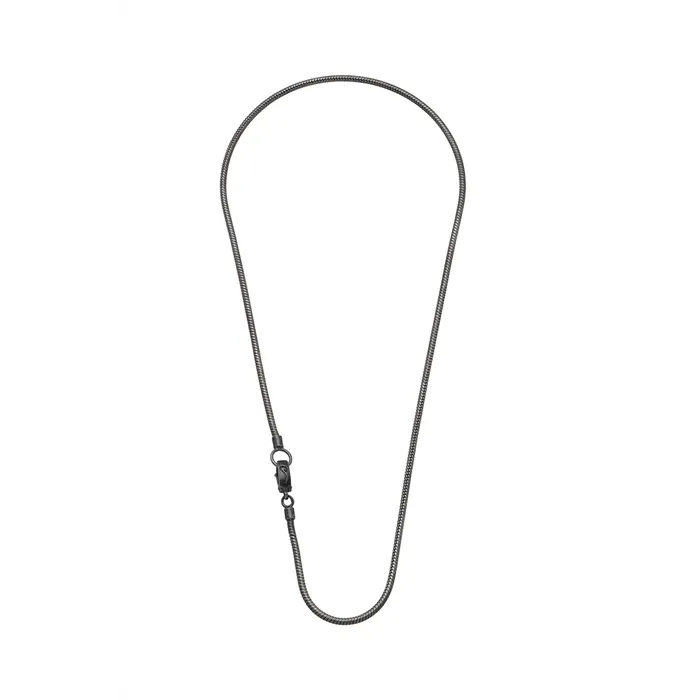 Necklaces Marco Dal Maso Marco Dal Maso Classy Oxidized Silver Necklace
