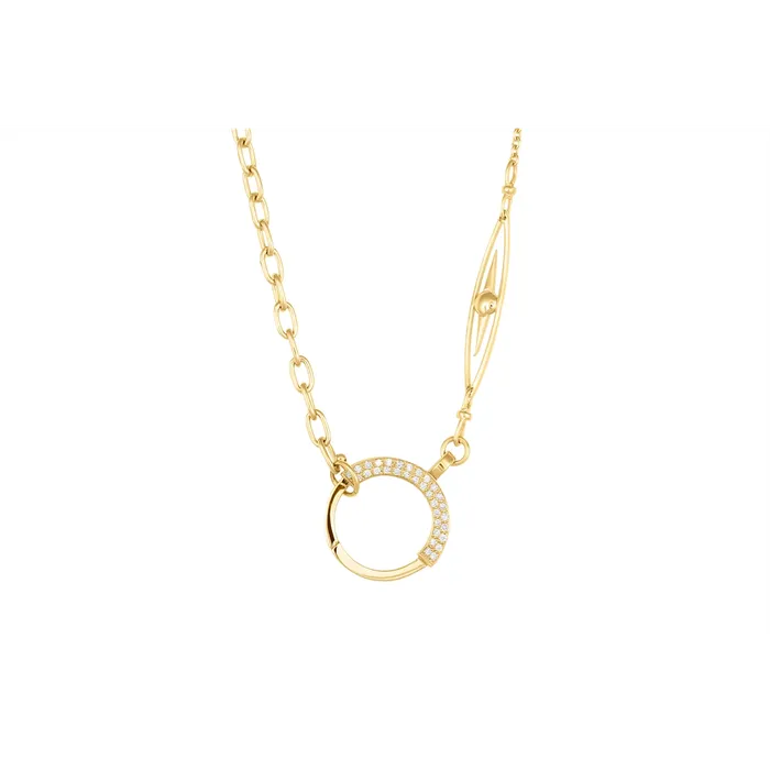 Necklaces Meierotto Jewelers 14K Yellow Gold Necklace with Diamond Pendant Holder Necklaces Meierotto Jewelers 14K Yellow Gold Necklace with Diamond Pendant Holder