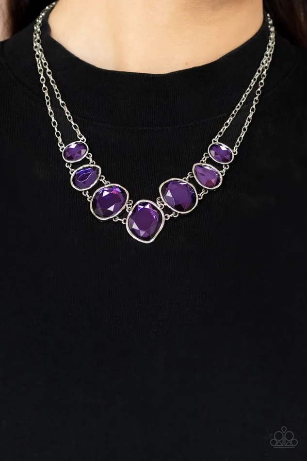 Necklaces Paparazzi Jewelry Paparazzi Necklace Absolute Admiration Purple