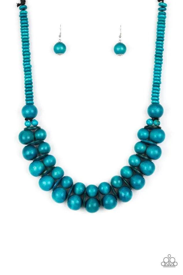 Necklaces Paparazzi Jewelry Paparazzi Necklace Caribbean Cover Girl Blue