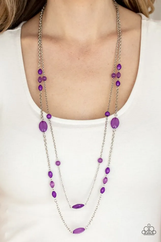 Necklaces Paparazzi Jewelry Paparazzi Necklace Day Trip Delights Purple