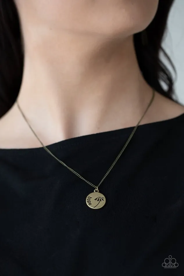Necklaces Paparazzi Jewelry Paparazzi Necklace Hold On To Hope Brass