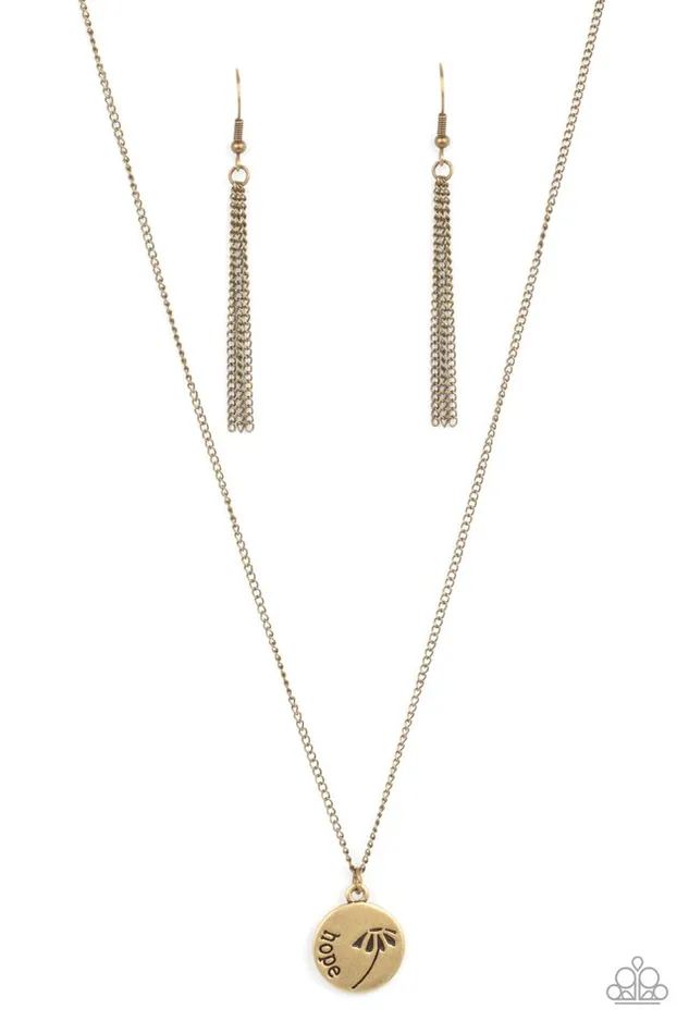 Necklaces Paparazzi Jewelry Paparazzi Necklace Hold On To Hope Brass Necklaces Paparazzi Jewelry Paparazzi Necklace Hold On To Hope Brass