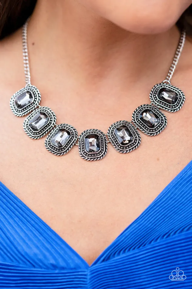 Necklaces Paparazzi Jewelry Paparazzi Necklace Iced Iron Silver