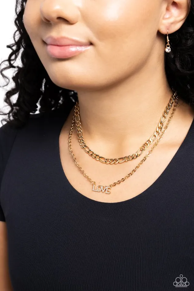 Necklaces Paparazzi Jewelry Paparazzi Necklace Lovely Layers Gold